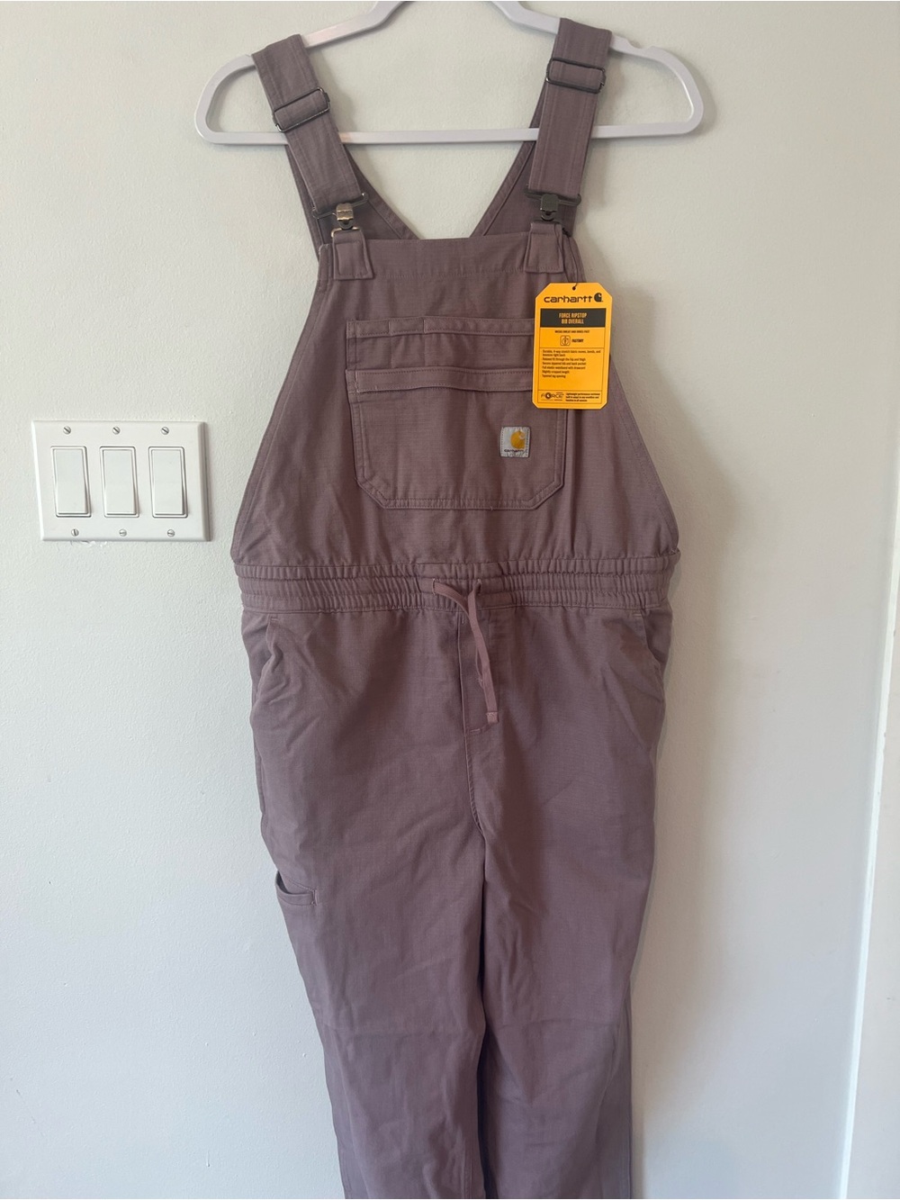NEW Carhartt Force Ripstop Bib Overall Purple Women’s Small S Workwear Fastdry